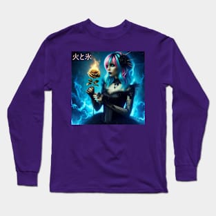 Fire and Ice Goth Princess Long Sleeve T-Shirt